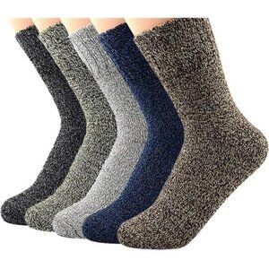 Athletic Sports Knit Pattern Womens Winter Socks Crew Cut Cashmere Retro